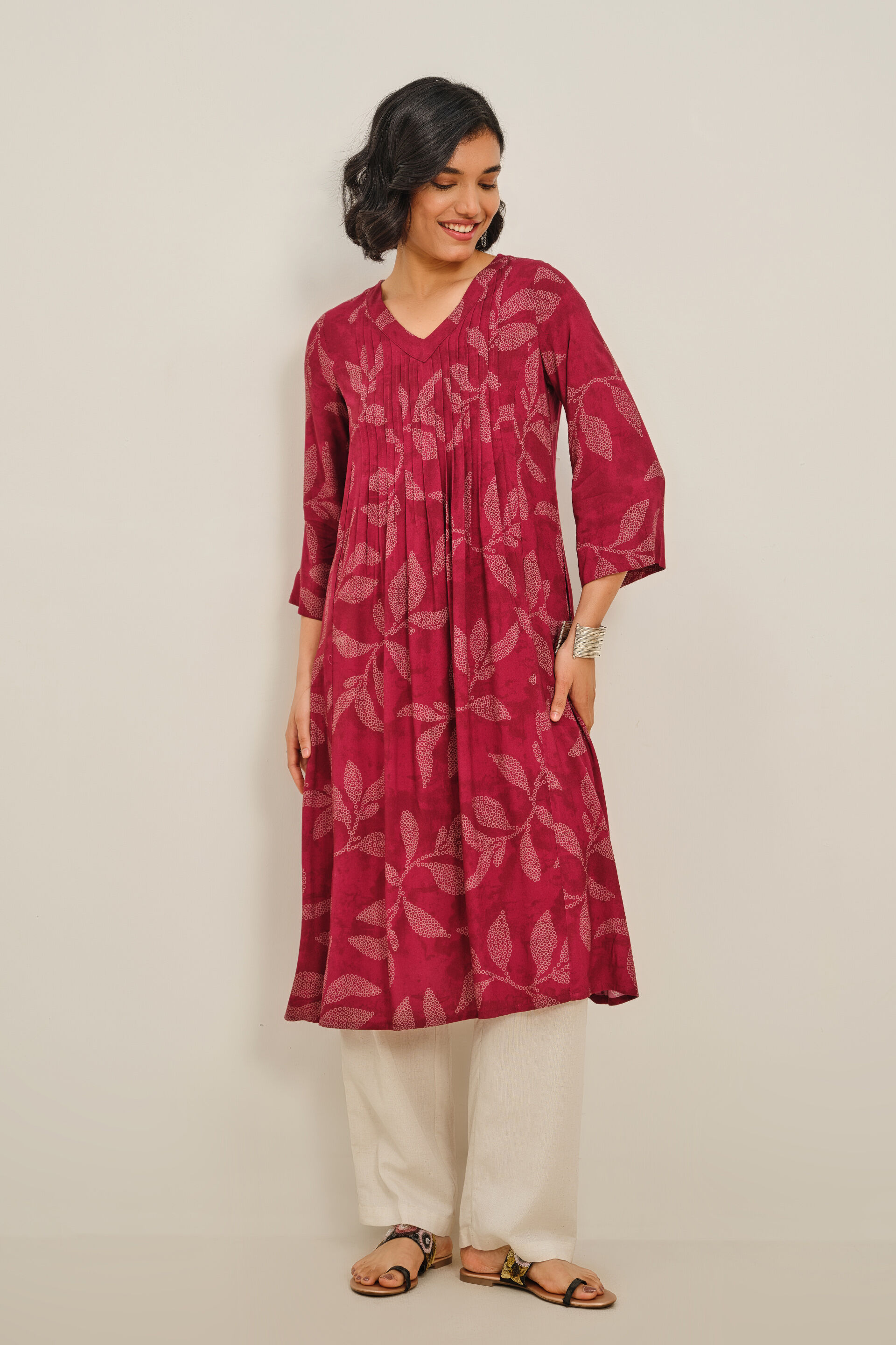Wine Tarang Kurta, Wine, image 2